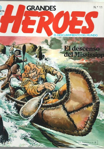 Planeta: Grandes Heroes numero 11: Hudson y Barents, pioneros del artico - Cavelier de la Salle por el Mississippi