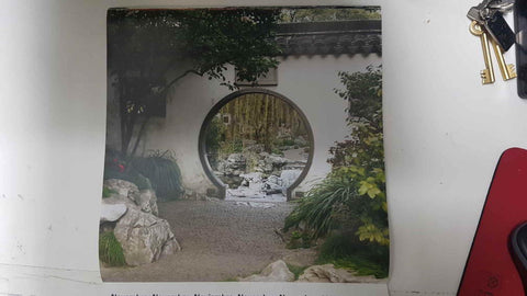 Calendario / Kalender / Calendrier / Calendar: 2011 : Jardins Zen (Jardin Zen) - lamina 11, Open Moon Door, Yuyuan Garden