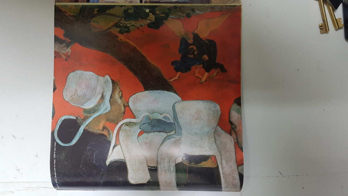 Calendario / Kalender / Calendrier / Calendar: 2011 : Angels in Art (arte de Angeles) - lamina 03, Struggle with the Angel