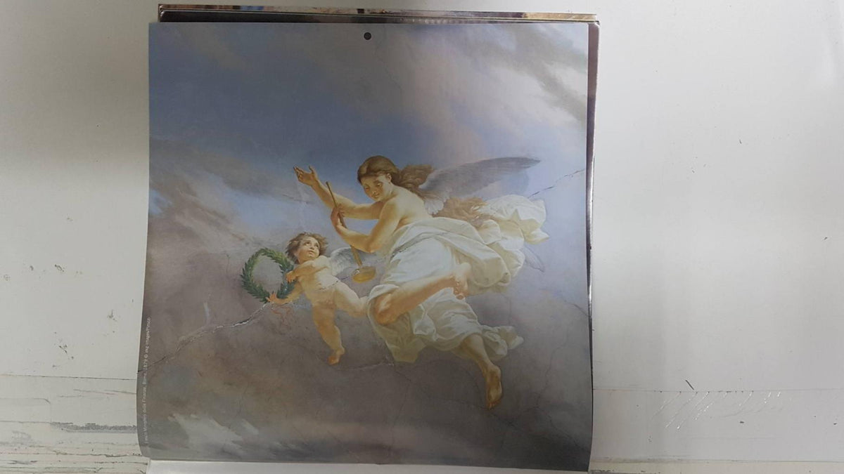 Calendario / Kalender / Calendrier / Calendar: 2011 : Angels in Art (arte de Angeles) - lamina 08, Fresco Ministero delle Finanze, Rome