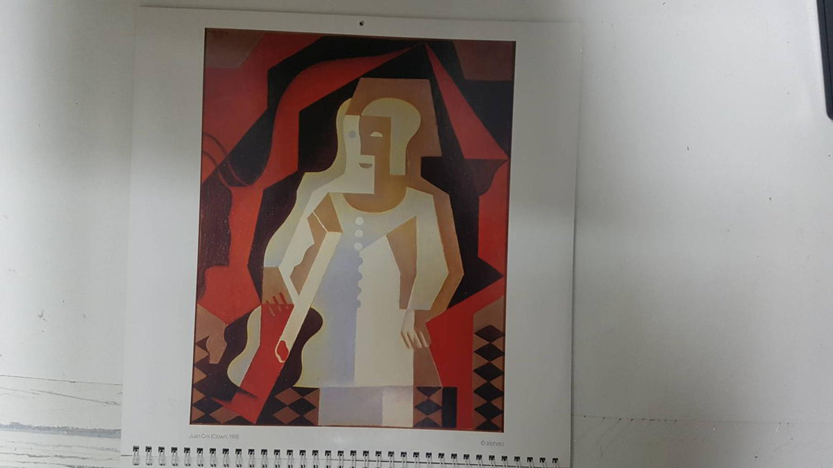 Calendario / Kalender / Calendrier / Calendar: 2011 : Cubism (cubismo) - lamina 04, Juan Gris (Clown)
