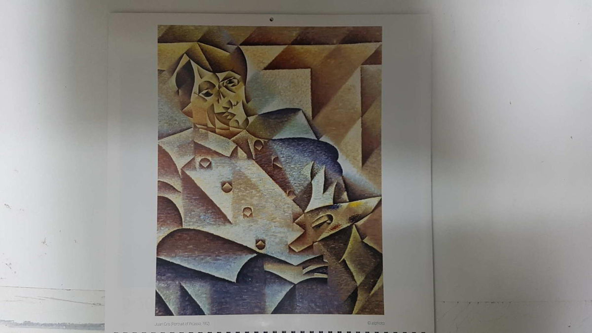 Calendario / Kalender / Calendrier / Calendar: 2011 : Cubism (cubismo) - lamina 06, Juan Gris (Portrait of Picasso)