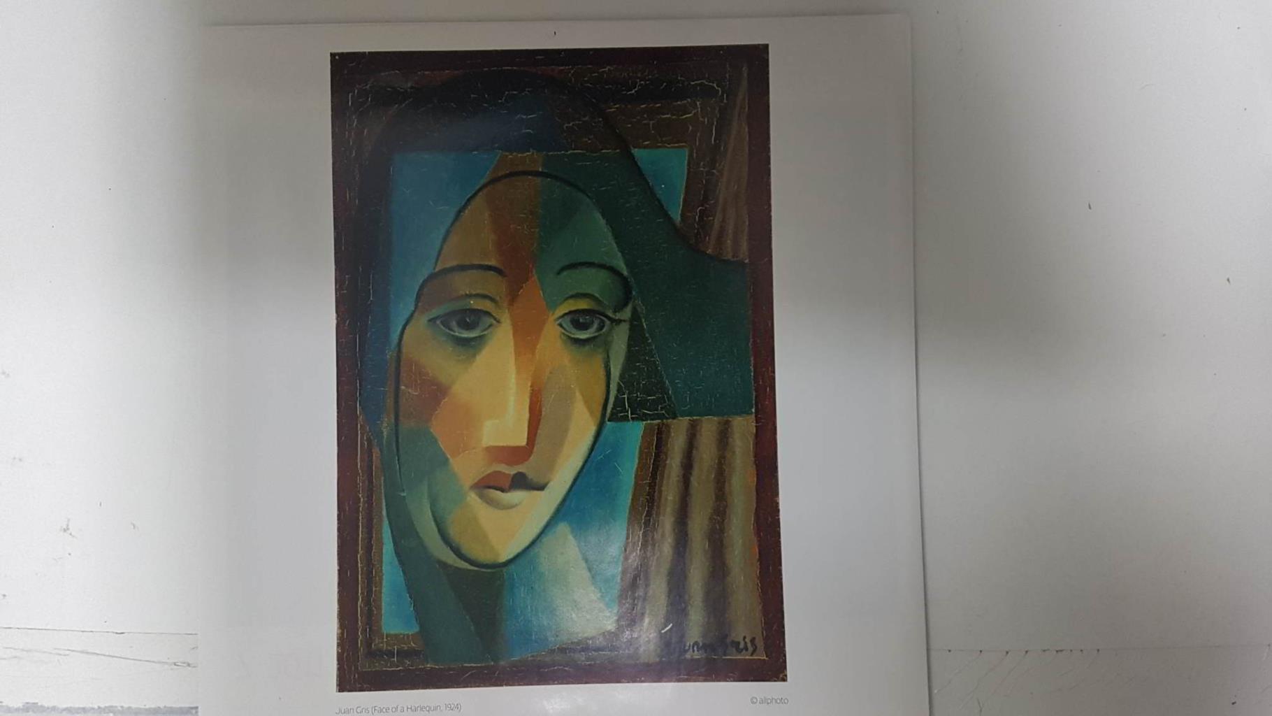 Calendario / Kalender / Calendrier / Calendar: 2011 : Cubism (cubismo) - lamina 08, Juan Gris (Face of a Harlequin)
