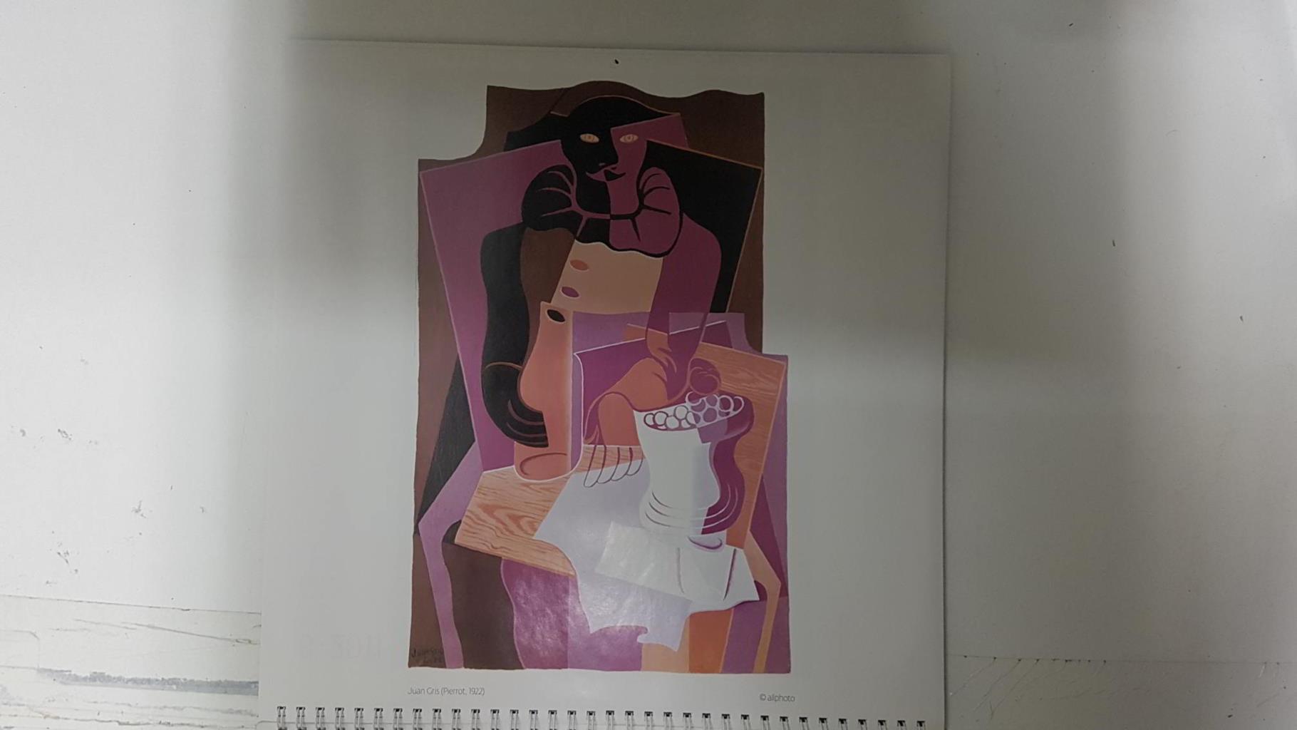 Calendario / Kalender / Calendrier / Calendar: 2011 : Cubism (cubismo) - lamina 09, Juan Gris (Pierrot)
