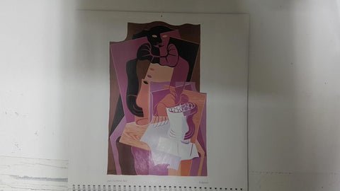 Calendario / Kalender / Calendrier / Calendar: 2011 : Cubism (cubismo) - lamina 09, Juan Gris (Pierrot)