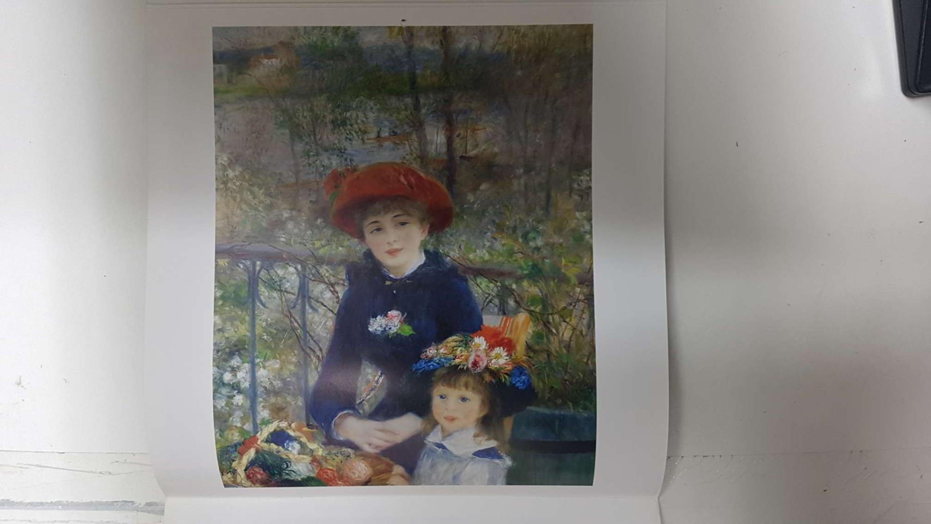 Calendario / Kalender / Calendrier / Calendar: 2011 : Auguste Renoir - lamina 03, Two sisters (on the terrace)