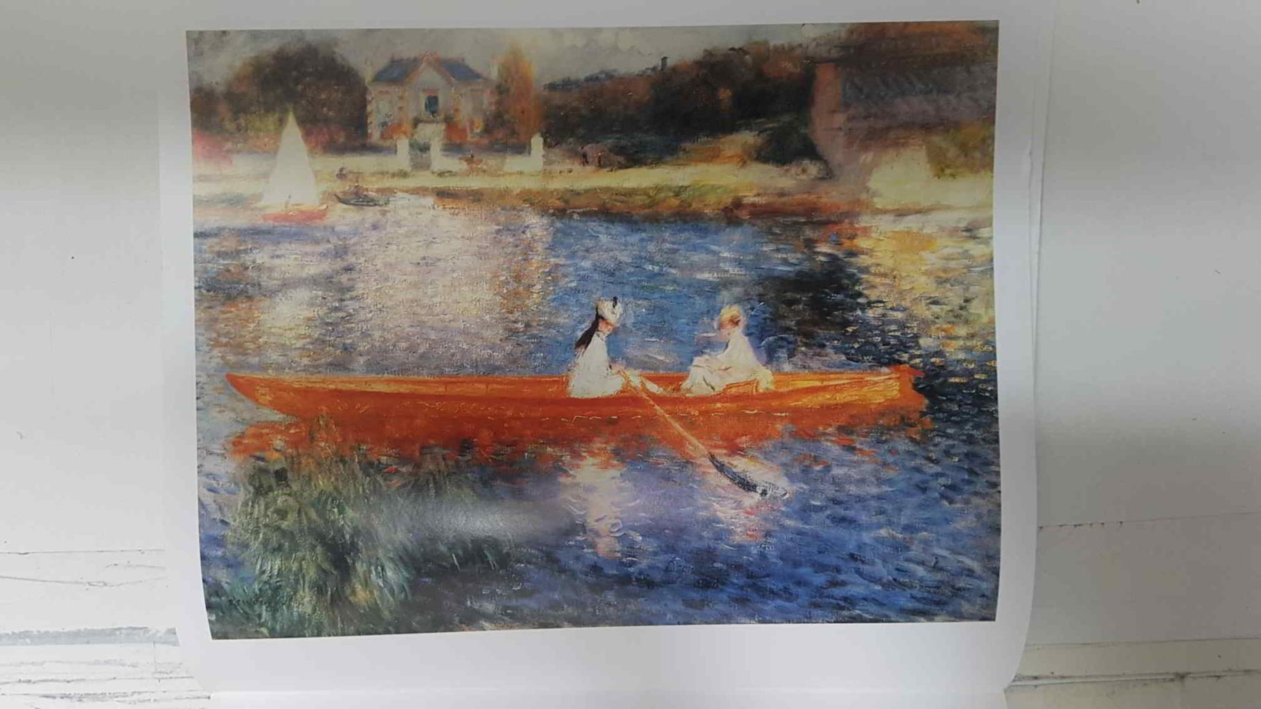 Calendario / Kalender / Calendrier / Calendar: 2011 : Auguste Renoir - lamina 08, Boating on the Seine
