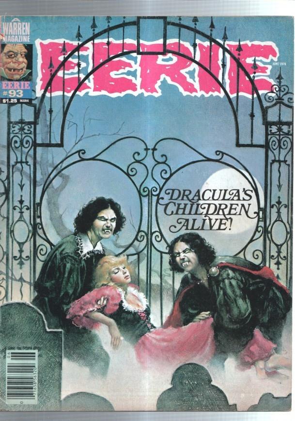 Revista comics en ingles EERIE numero 093: Alfredo Alcala, Jose Ortiz, Alex Nino