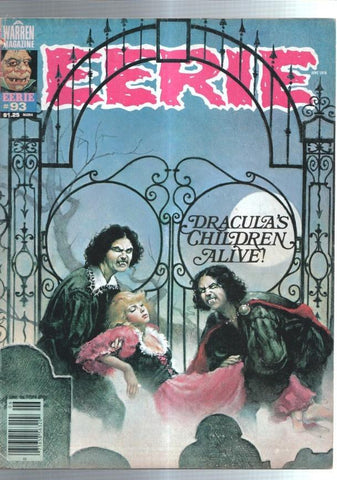 Revista comics en ingles EERIE numero 093: Alfredo Alcala, Jose Ortiz, Alex Nino