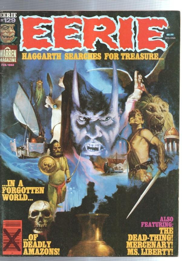 Revista comics en ingles EERIE numero 129: Pat Boyette, Victor de la Fuente 