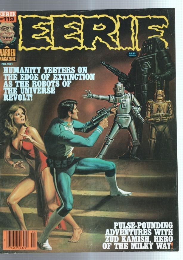 Revista comics en ingles EERIE numero 119: Victor de la Fuente, E.R.Cruz