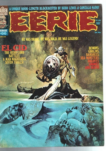 Revista comics en ingles EERIE numero 066: Gonzalo Mayo, Berni Wrightson
