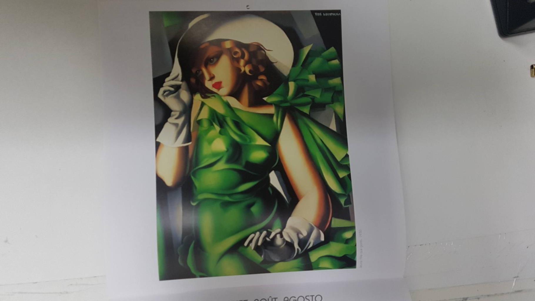 Calendario / Kalender / Calendrier / Calendar: 2011 : Tamara de Lempicka - lamina 08, Jeune fille aux gants