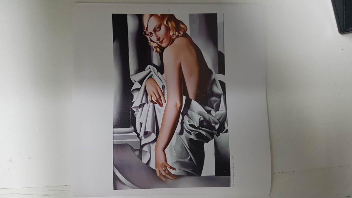 Calendario / Kalender / Calendrier / Calendar: 2011 : Tamara de Lempicka - lamina 12, Portrait de Marjorie Ferry