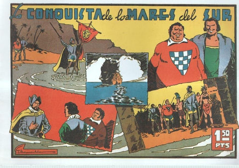 Facsimil: Editorial Valenciana: La conquista de los mares del sur