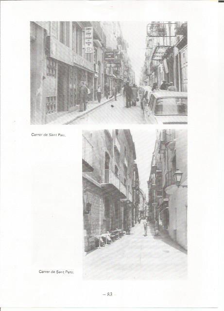 LAMINA 27091: Calles de Sant Pau y Sant Pere