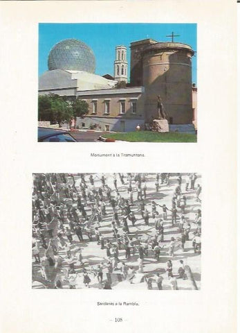 LAMINA 27097: Monumento a la Tramuntana y sardanas en la Rambla