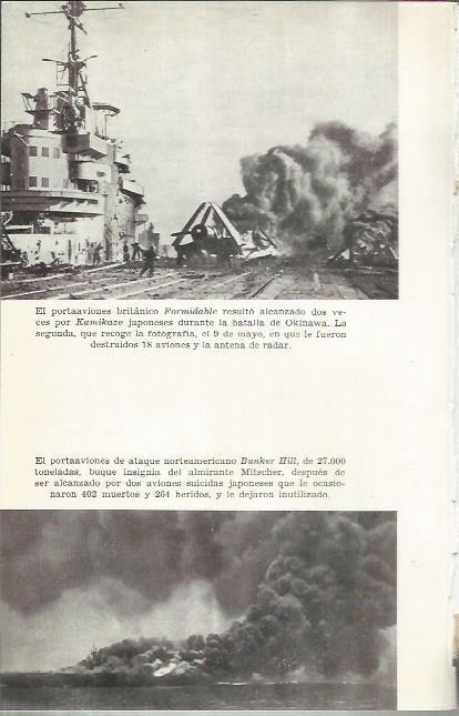 LAMINA 27068: El portaaviones britanico Formidable y el Bunker Hill del almirante Mitscher