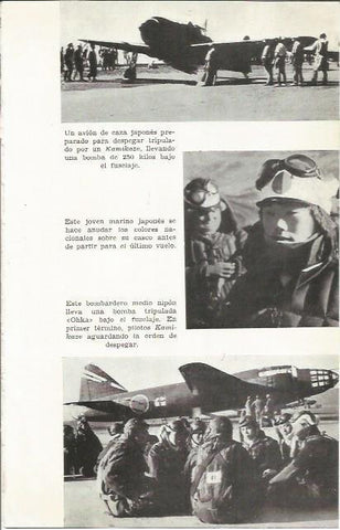 LAMINA 27070: Avion de caza de Japon, marino japones y bombardero