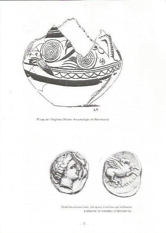 LAMINA 27073: Vaso de Aigueta y dracmas de Empuries