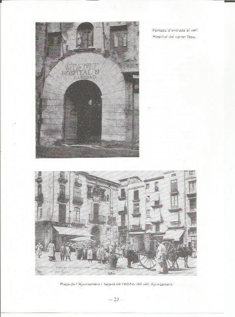 LAMINA 27076: Portada al viejo Hospital del carrer Nou y plaza del Ayuntamiento