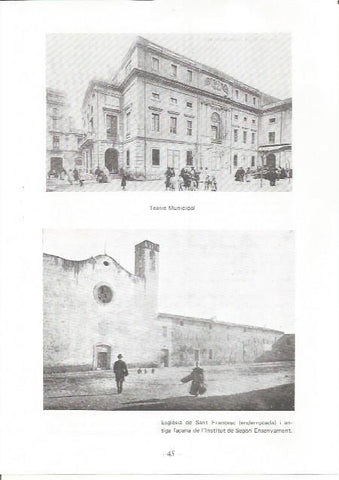 LAMINA 27080: Teatro Municipal y antigua iglesia de Sant Francesc