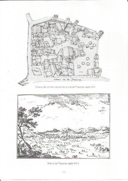 LAMINA 27074:  Dibujos de Figueres de los siglos XIII y XVII