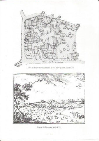 LAMINA 27074:  Dibujos de Figueres de los siglos XIII y XVII