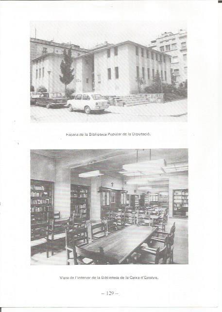 LAMINA 27105: Biblioteca Popular de la Diputacion e interior de la biblioteca de la Caixa