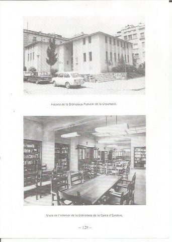 LAMINA 27105: Biblioteca Popular de la Diputacion e interior de la biblioteca de la Caixa