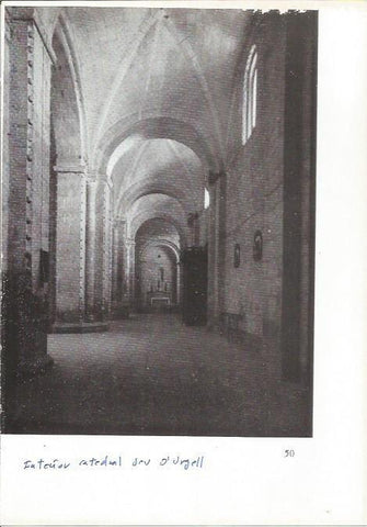 LAMINA 27009: Interior de la catedral de la Seu d'Urgell