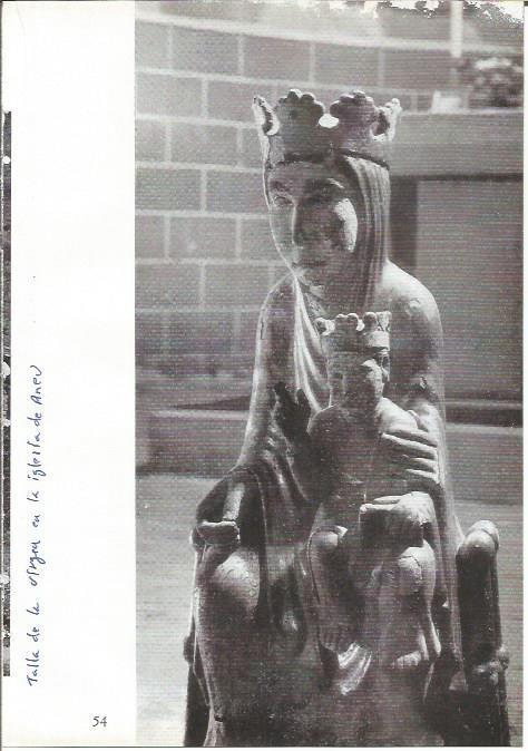 LAMINA 27012: Virgen de la iglesia de Aneu