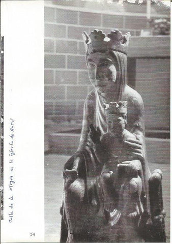 LAMINA 27012: Virgen de la iglesia de Aneu