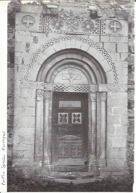 LAMINA 27021: Portico de la iglesia de Escunyau