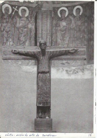 LAMINA 26998: Cristo en el Museo de Arte de Barcelona