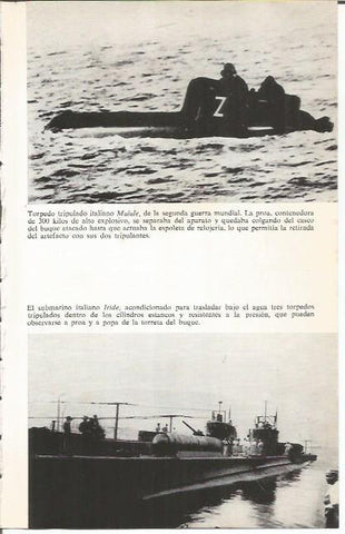 LAMINA 27049: Torpedo Maiale y submarino Iride