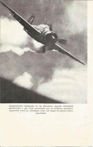 LAMINA 27055: Kamikaze Mitsubishi A6-M5-Tipo O de Japon
