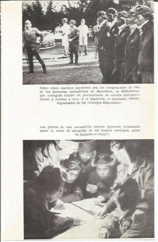 LAMINA 27060: Marinos de Japon y pilotos de la escuadrilla suicida de Japon
