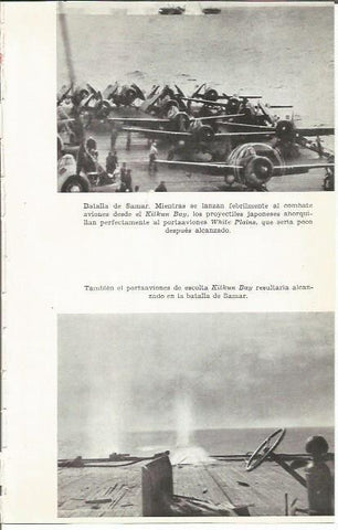 LAMINA 27061: Batalla de Samar y portaaviones Kirkun Bay