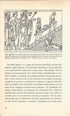 LAMINA 27037: Offa asistiendo a la construccion del templo