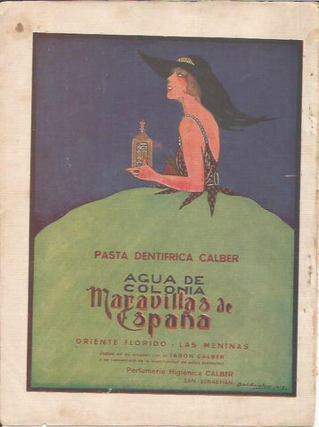LAMINA 27144: Contraportada con publicidad de colonia Maravillas de España