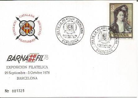 TARJETA FILATELICA 0064: BARNAFIL 78. Numero de serie: 001325