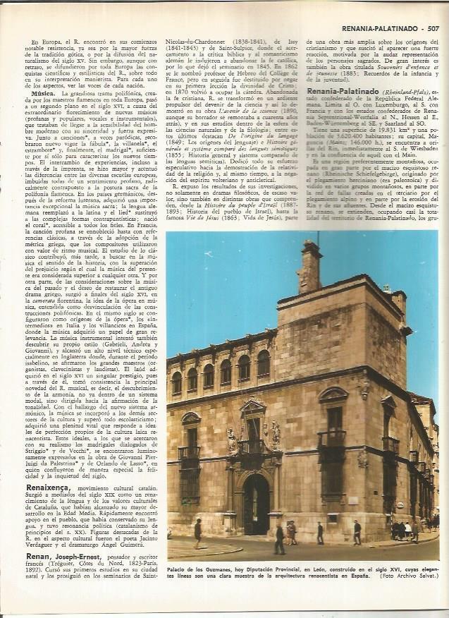 LAMINA MONITOR 01093: Palacio de los Guzmanes, Leon