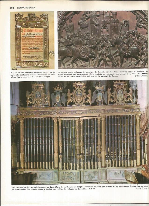 LAMINA MONITOR 01090: Reja del coro del Monasterio de Santa Maria de las Huelgas, Burgos