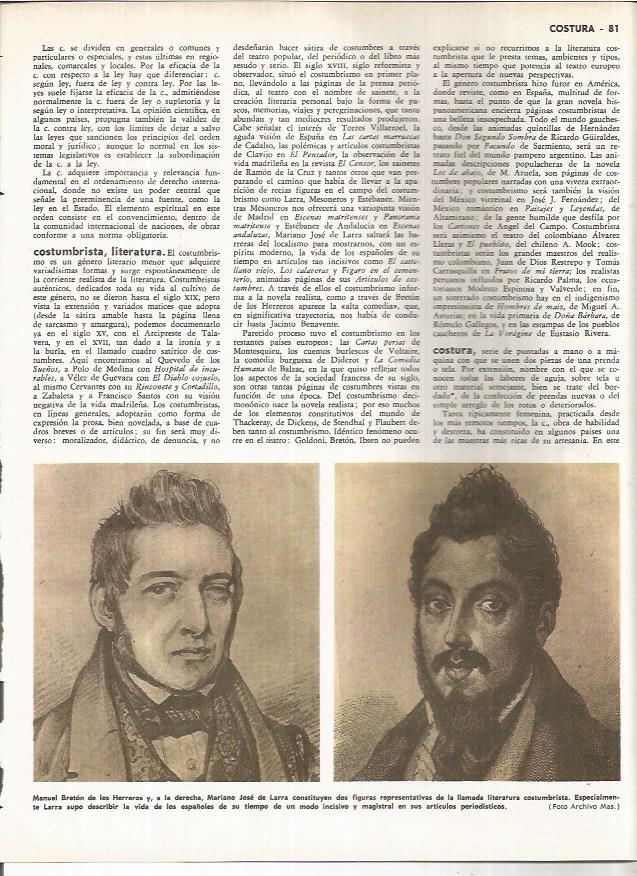 LAMINA MONITOR 01113: Manuel Breton de los Herreros y Mariano Jose de Larra
