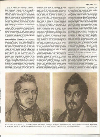 LAMINA MONITOR 01113: Manuel Breton de los Herreros y Mariano Jose de Larra