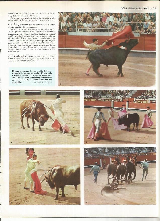 LAMINA MONITOR 01110: Momentos de una corrida de toros
