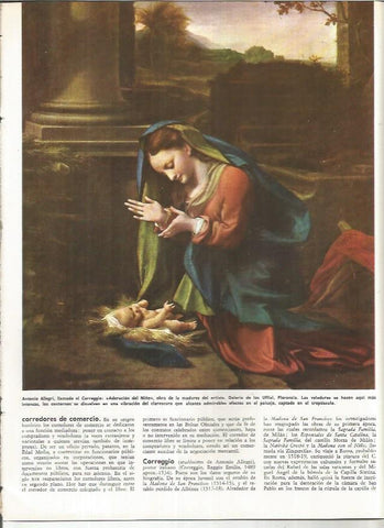 LAMINA MONITOR 01107: Adoracion del Niño, por Allegri