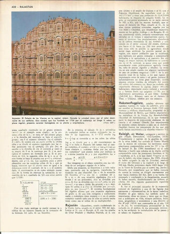 LAMINA MONITOR 01078: Palacio de los Vientos en Jaipur, India