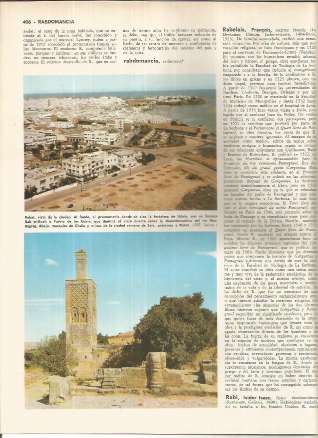 LAMINA MONITOR 01076: Vistas de Rabat, Marruecos